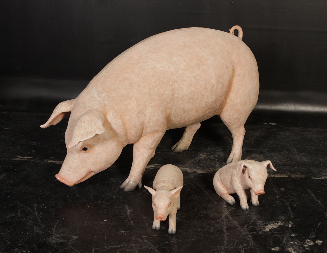 adorable pig family pig family pigfam01 539 99 life outdoor christmas urns